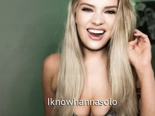 Iknowhannasolo